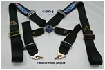 Sparco Pro-Race Seat Belt - 4 Point with 5 Point Buckle